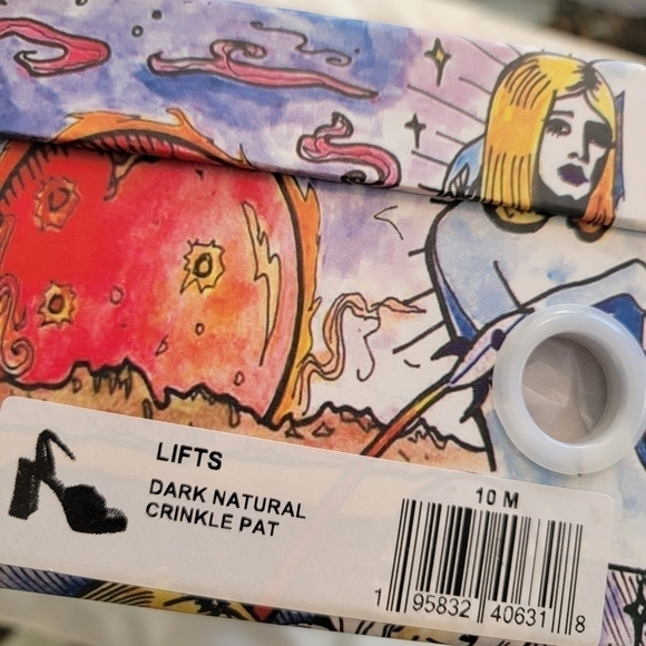 Jeffrey Campbell Lifts Platform Sandal Dark Crinkle Natural Size 10 - Picture 4 of 4